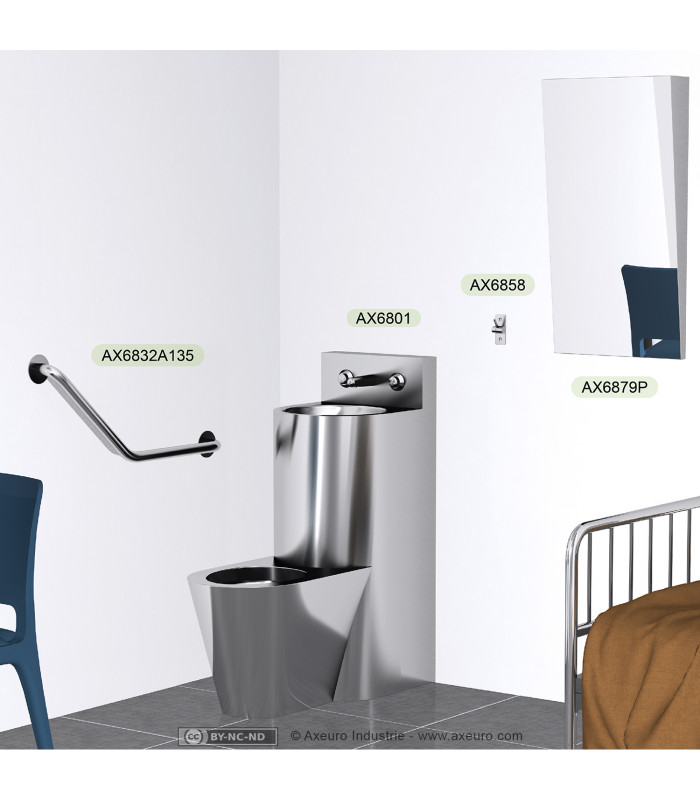 Barra de apoyo para entorno penitenciario, lugares de alta seguridad