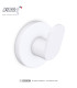 Round coat hook in brushed satin stainless steel 304 - Coat rack with 1 single oblique hook