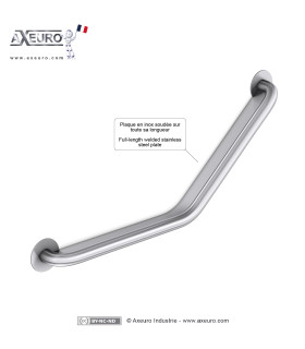 Grab bar for correctional facilities, high-security locations