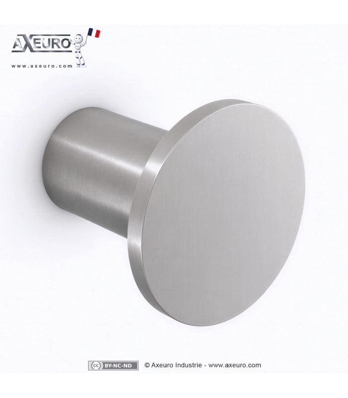 Round 304 stainless steel coat hook – Diameter 40 mm