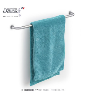 Toallero de pared en acero inoxidable cepillado