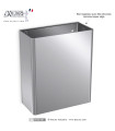 Poubelle murale en inox satiné (25 litres)
