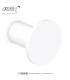 Round satin stainless steel coat hook - Diameter 40 mm