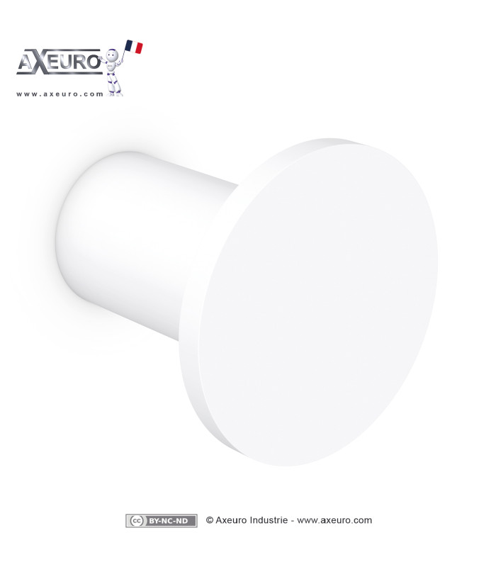 Appendiabiti rotondo in acciaio inox 304 – Diametro 40 mm