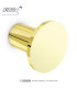 Round satin stainless steel coat hook - Diameter 40 mm