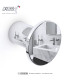 Appendiabiti rotondo in acciaio inox 304 – Diametro 40 mm