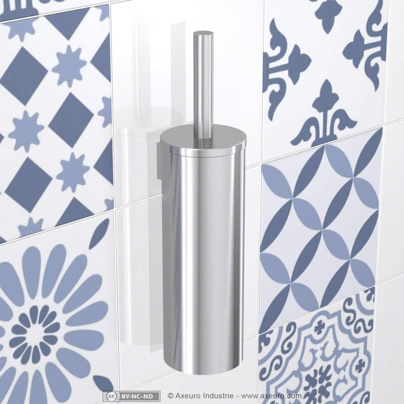 Wall-mounted 304 stainless steel toilet brush holder