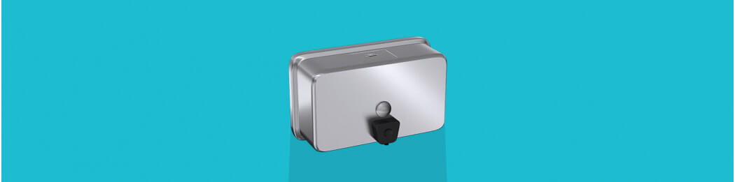 Wall mounted soap dispensers