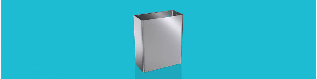 Wall-mounted waste receptacles